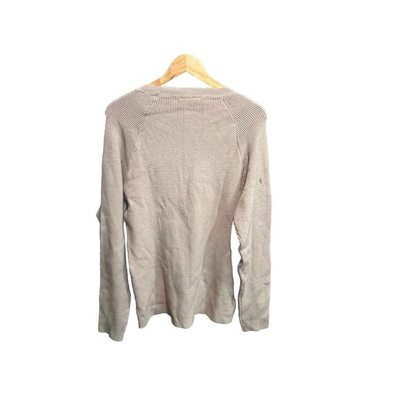 FIGS Beige Long Sleeve Crew Neck Viscose Blend Women's Sweater‎ Size M - Picture 2 of 5